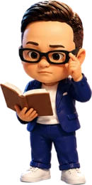 本を開いて学ぶ男性